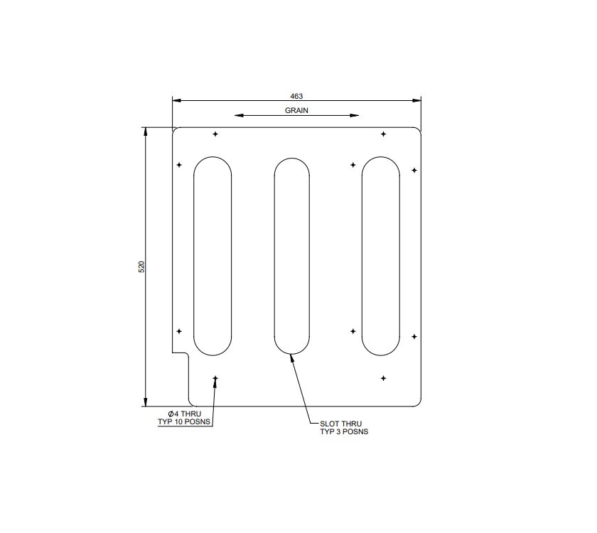 Read more about UN5 STD N/S Front Bunk Corner Slat Only product image