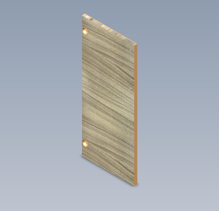 Read more about UN5 STD REAR WASHROOM VANITY FLAT DOOR product image