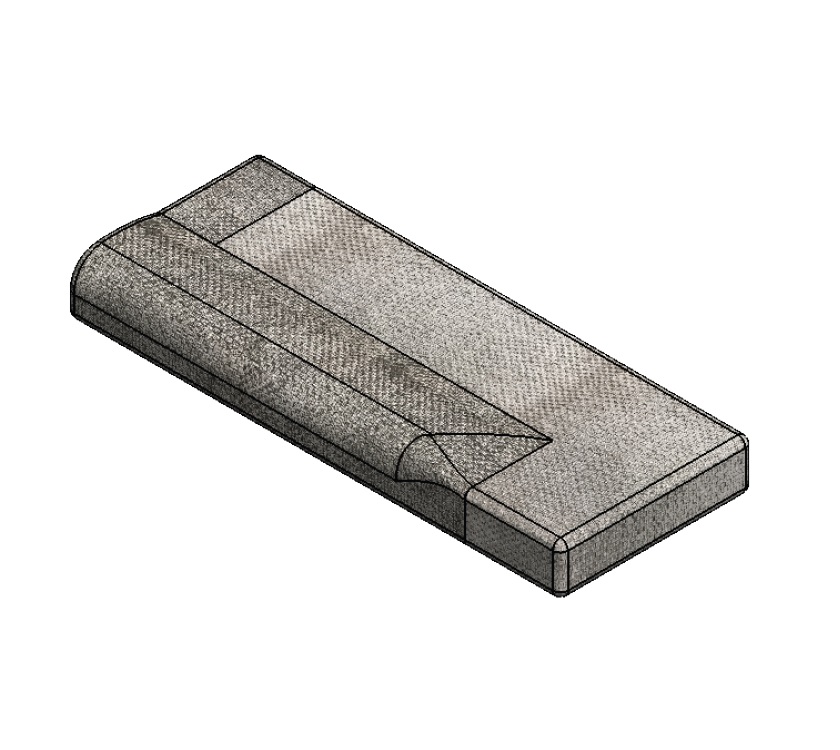 EV1 Adamo 75-4DL Rear Lounge O/S Base Cushion