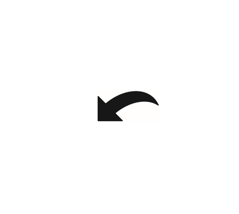 Left Hand Black Arrow 70x35mm