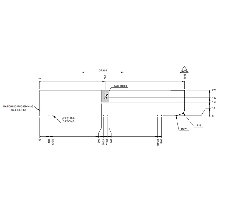 AG1 Faro L/H Bedside Robe Upper Door