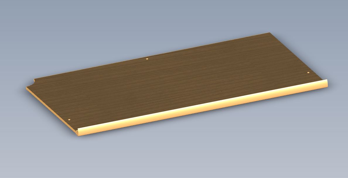 EV1 75-4 KITCHEN LOCKER R/H SHELF (NO MICROWAVE)