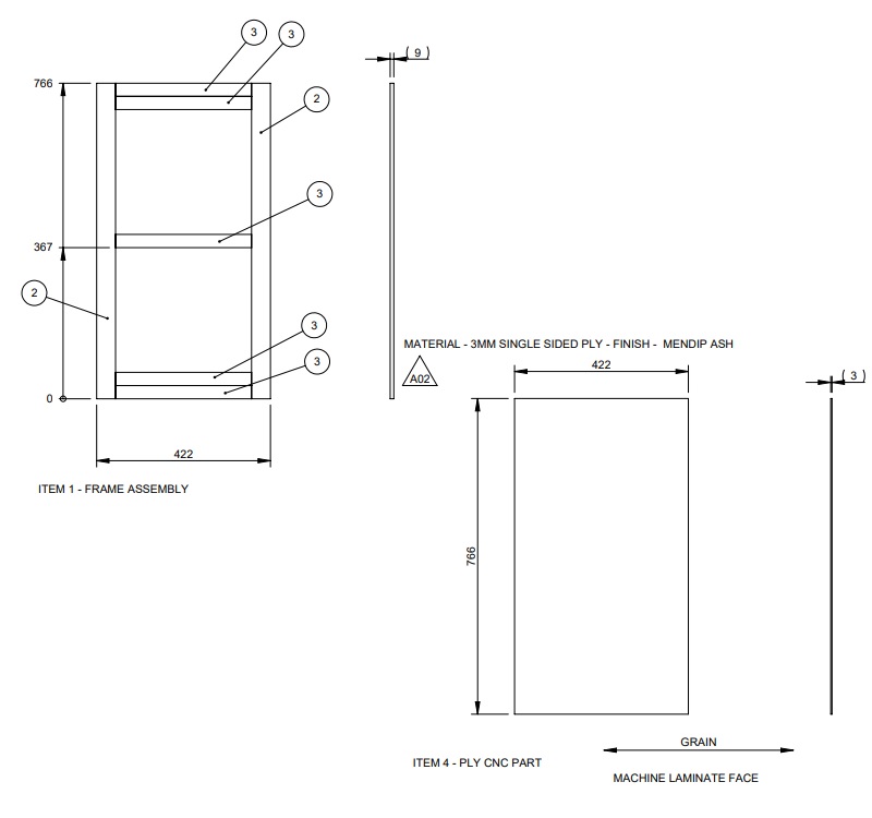 Read more about EV1 Adamo 75-4DL Gas Locker Front Panel product image