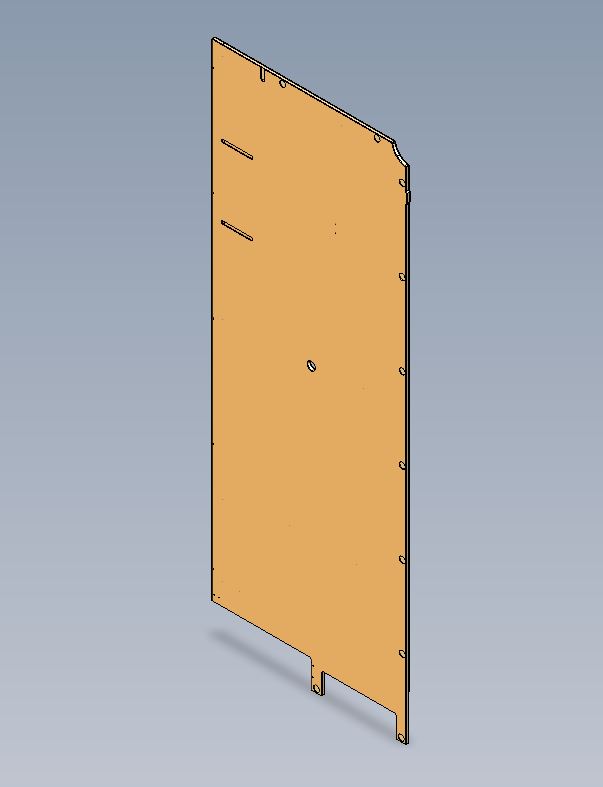 EV1 Adamo 69-4 R/H SHOWER WALL