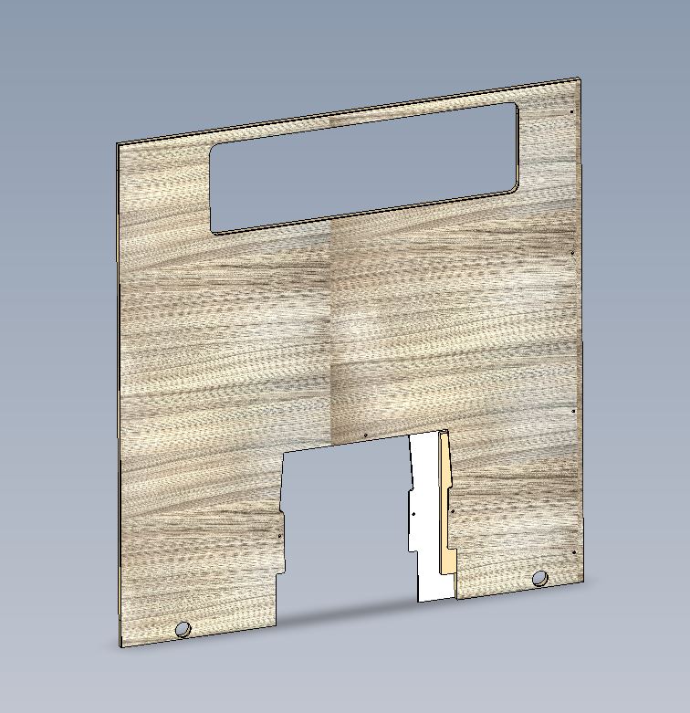 UN5 MADRID REAR WASHROOM TOILET BACKING PANEL