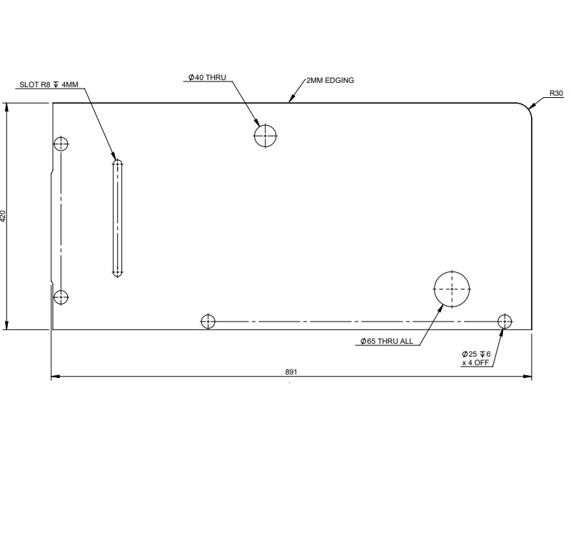 Read more about EV1 75-4DL Front O/S Bunk R/H Face product image