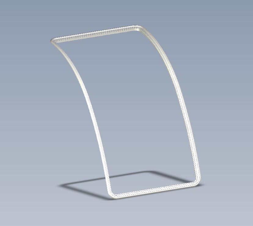 LARGE CENTRE CURVED WINDOW FRAME