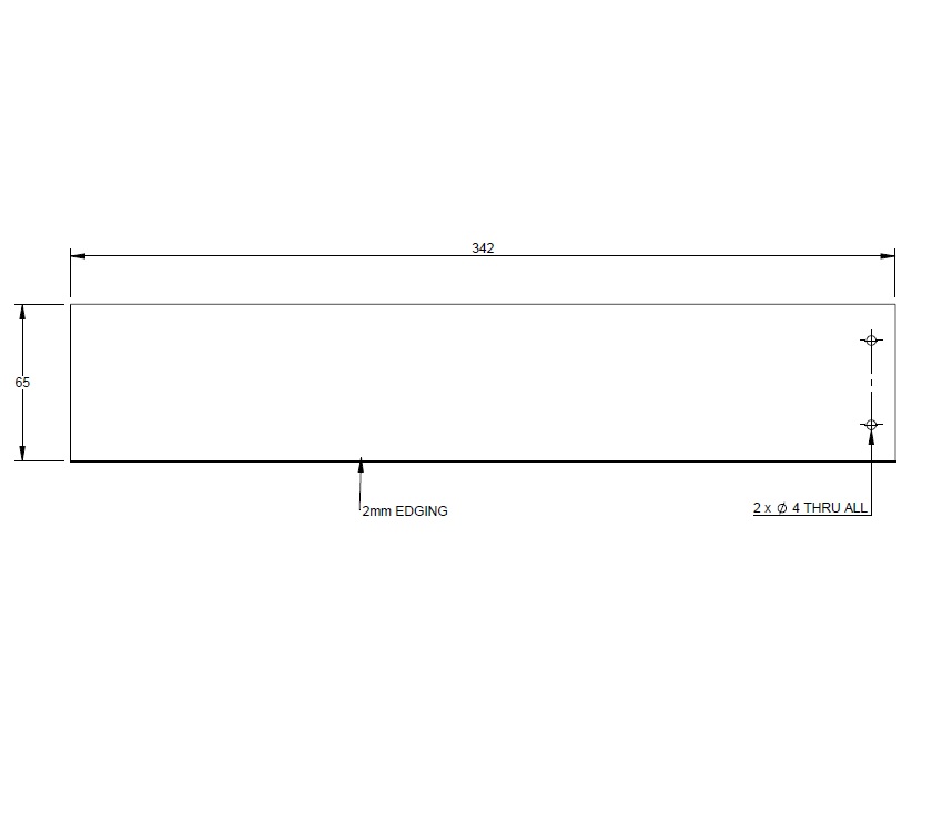 Read more about AG2 STD KITCHEN B-BAR DRAWER HEADER product image
