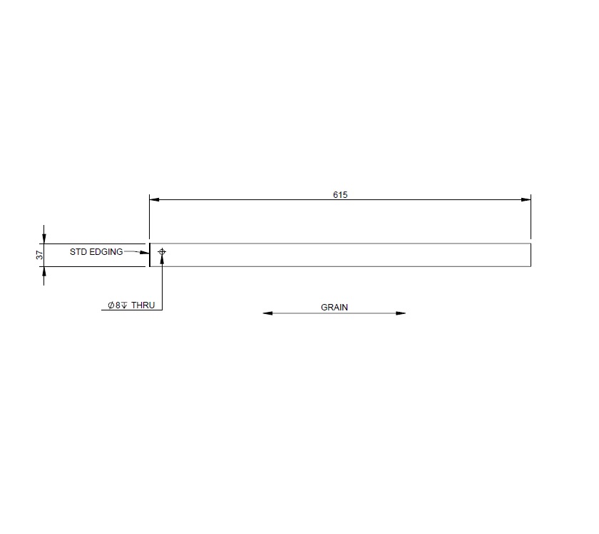 AG2 STD MID WASHROOM TC SLIDING DOOR SPACER/FOOTER