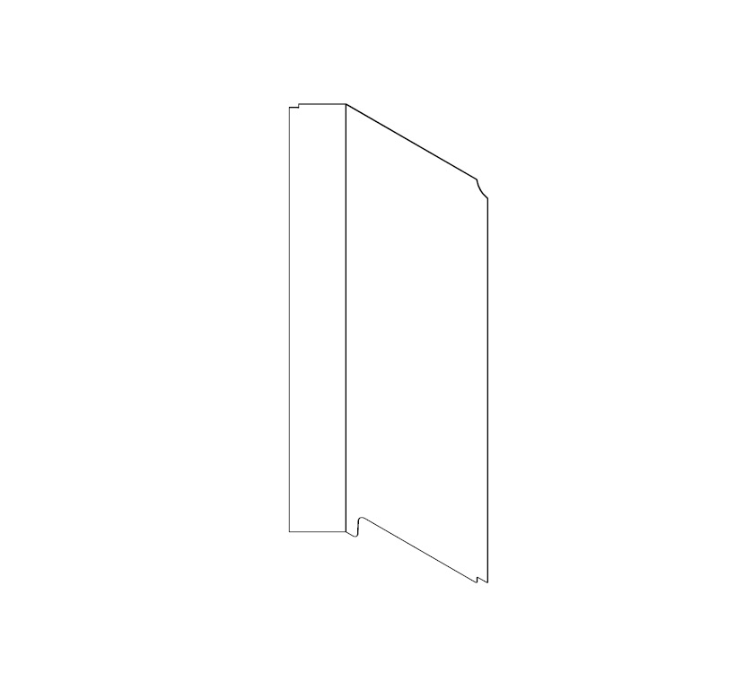 EV1 75-4DL Shower Wall L/H Side