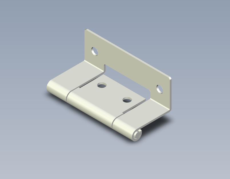 Cranked Flush Hinge Zinc Plated