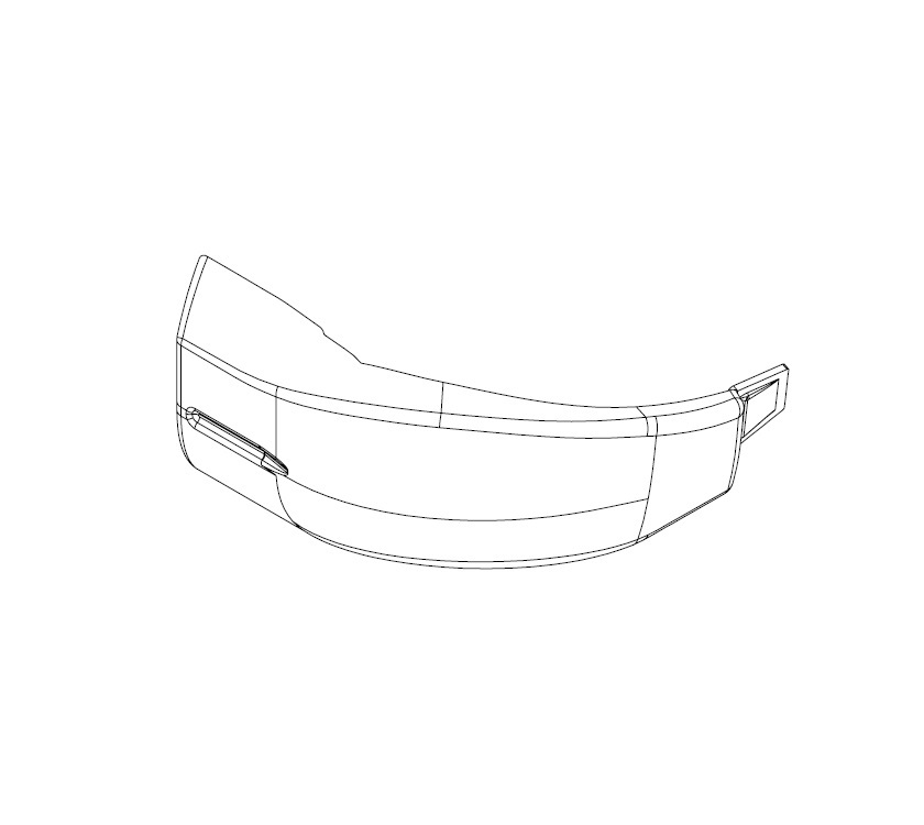 UN5 STD Rear N/S Bumper Cap