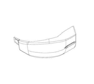 UN5 STD Rear O/S Bumper Cap