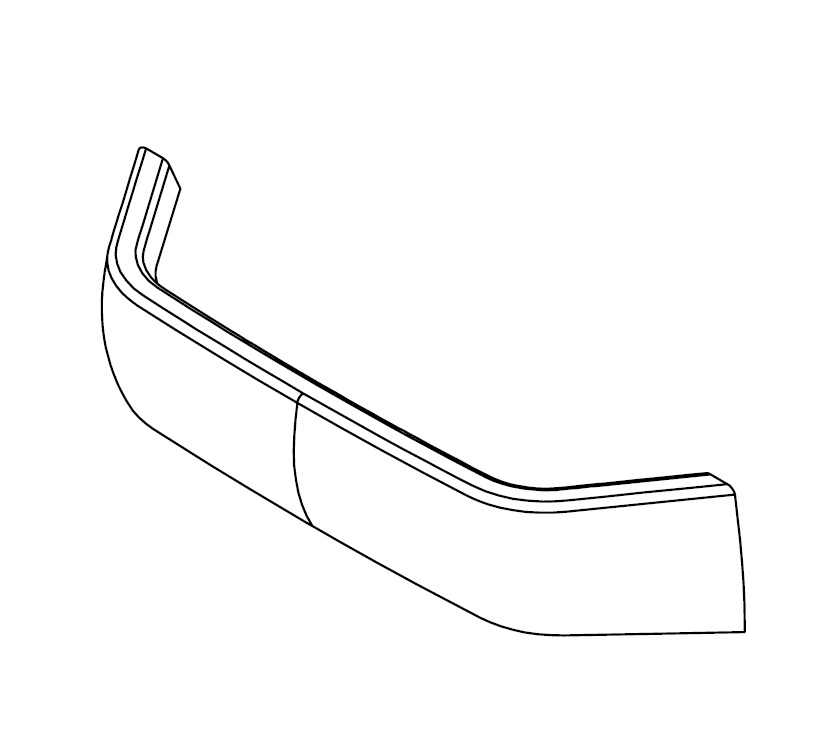 Vacuum Formed Shower Shelf Top Moulding