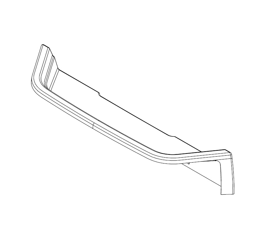 Vacuum Formed Shower Shelf Base Moulding