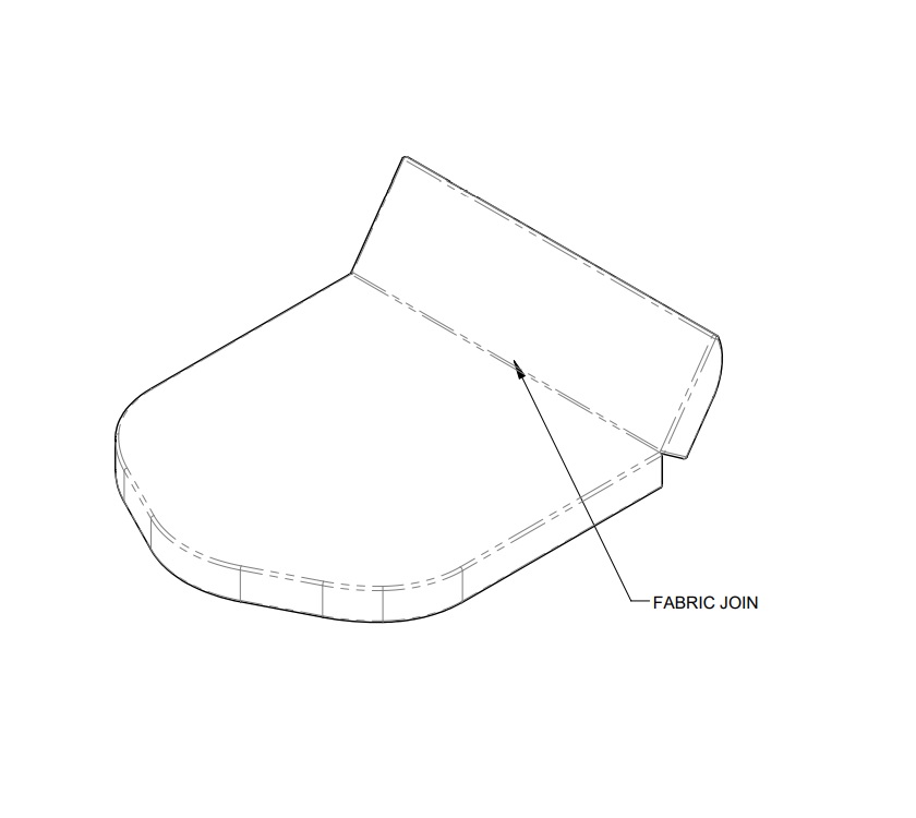 UN5 Island Bed Mattress 1900x1430x140mm