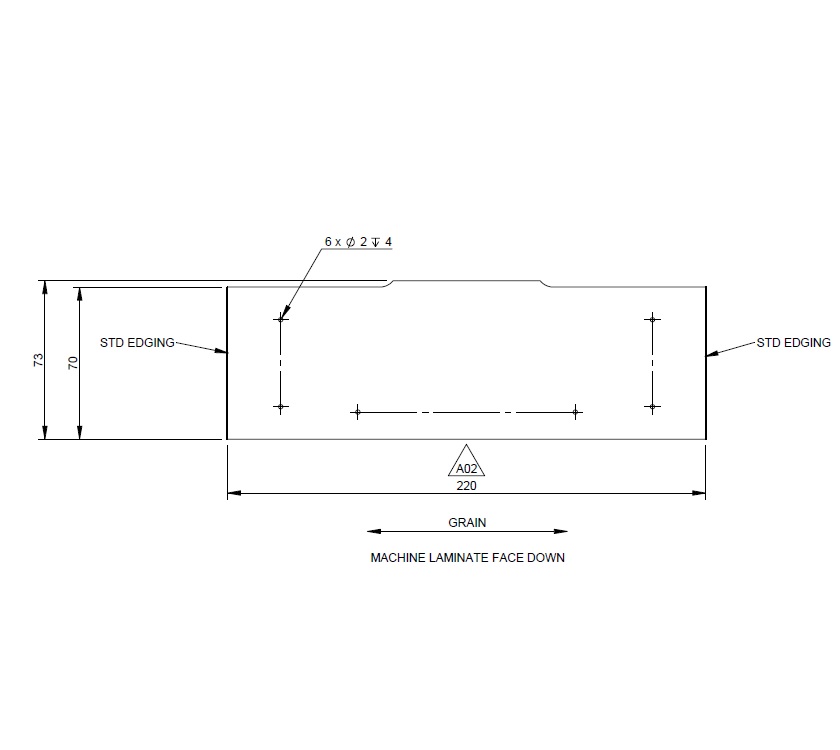 Read more about AG2 STD KITCHEN B-BAR FRONT FOOTER product image