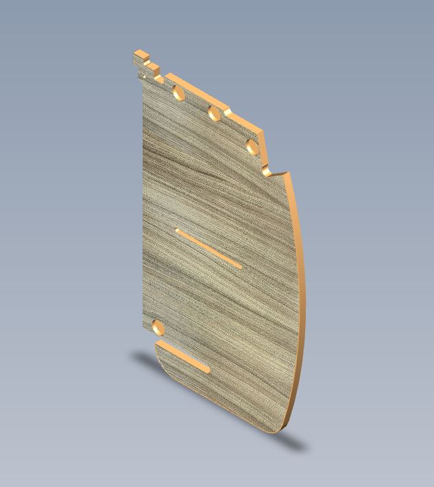 AG2 EVORA BEDROOM LOCKER CENTRAL DIVIDER RH