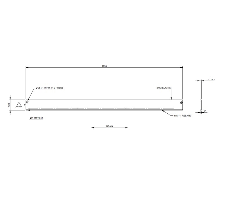 AG1 Faro TC Washroom Outer Wall Panel - Small