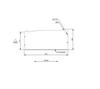 AG2 5'8 OS FRONT LOCKER WIRE COVER