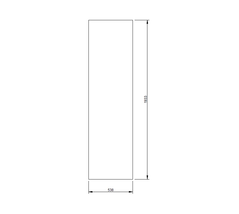 EV1 Adamo 75-4DL Toilet Door (Revision C01) 1933mm