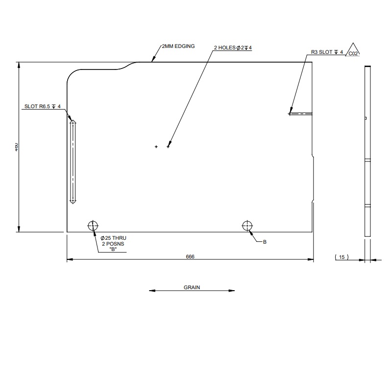 Read more about EV1 75-4DL Front NS Bunk LH Cheek product image