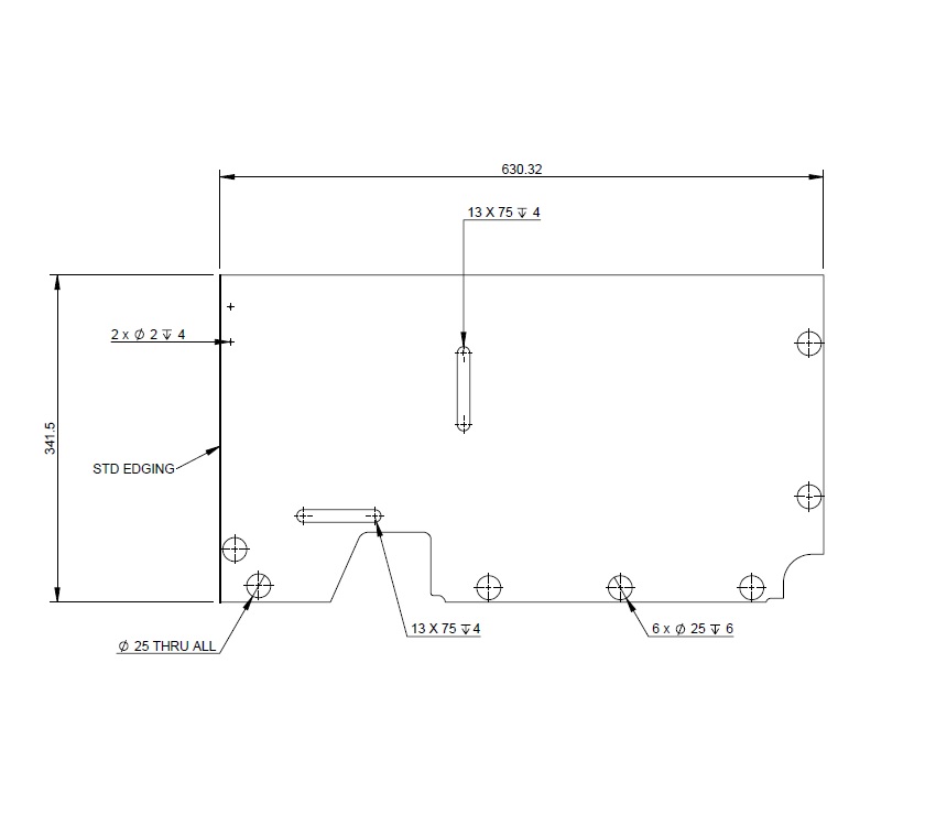 AG2 STD BEDROOM ROBE NS LOWER FASCIA