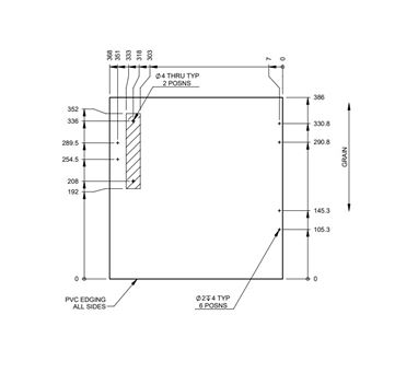 AG1 Porto Rear O/S Lower Robe Door
