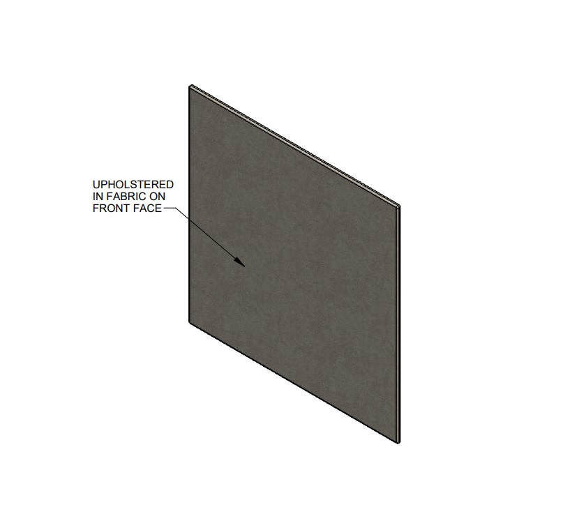 UN5 Seville TV Bracket Tacked Panel