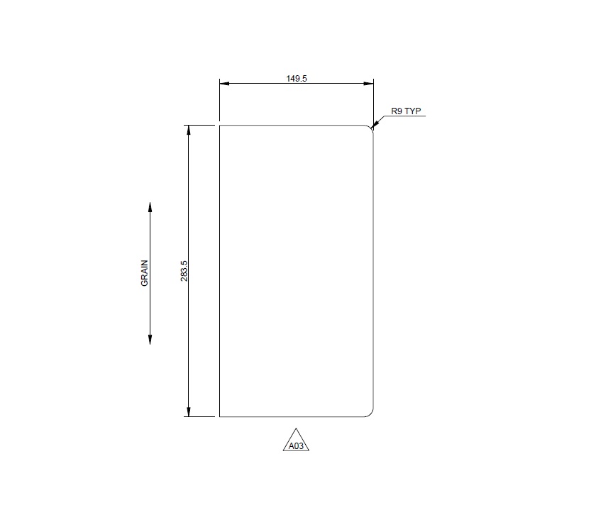 Read more about AG2 STD MID WASHROOM SLIDING DOOR CHEEK COVER product image