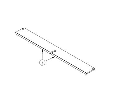 AG2 STD BEDROOM LOCKER WIRING COVER SHELF