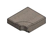 AG2 O/S 620x710x200mm Bulkhead Cushion - Latimer (w/ Wooden Ply Base)
