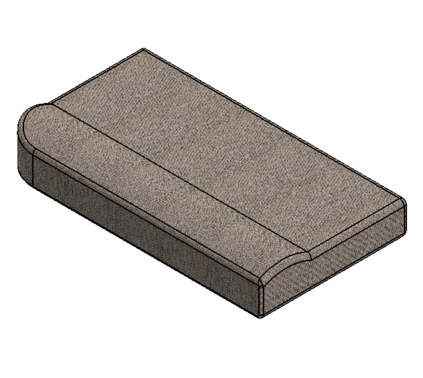 Read more about AG2 N/S 1150x640x140mm Bunk Cushion - Portobello product image