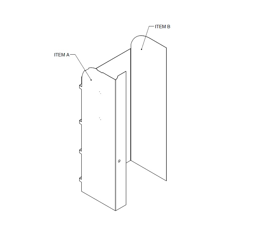 AH3 STD REAR O/S CORNER SHOWER WALL