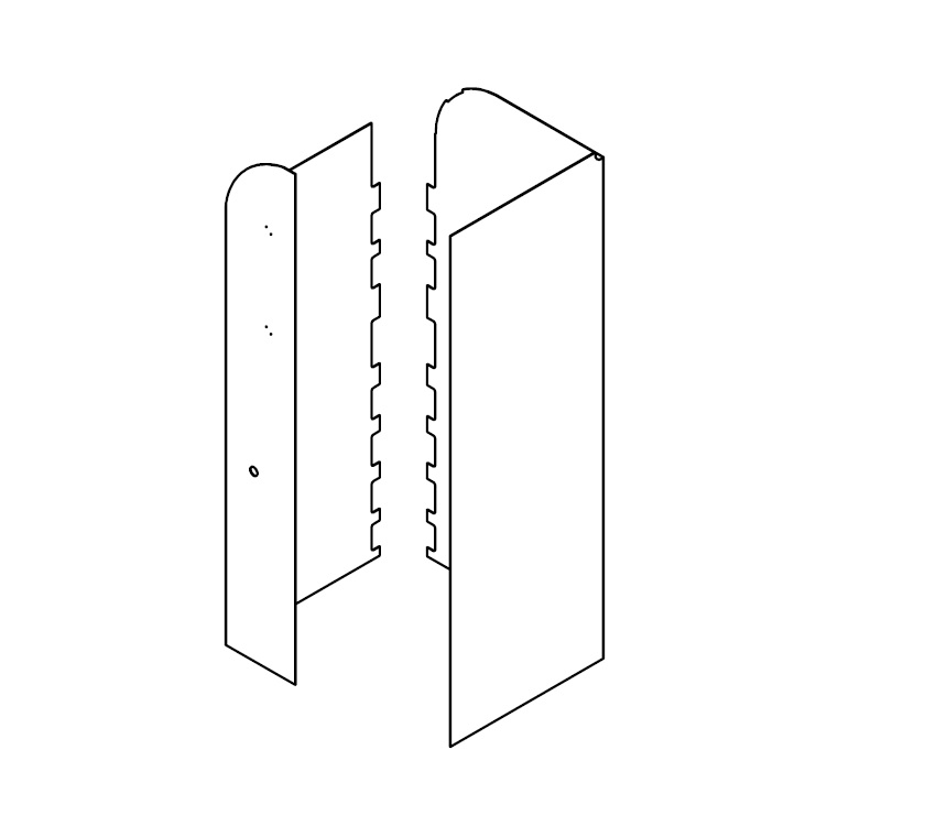 AH3 79-2 Rear N/S Shower Wall