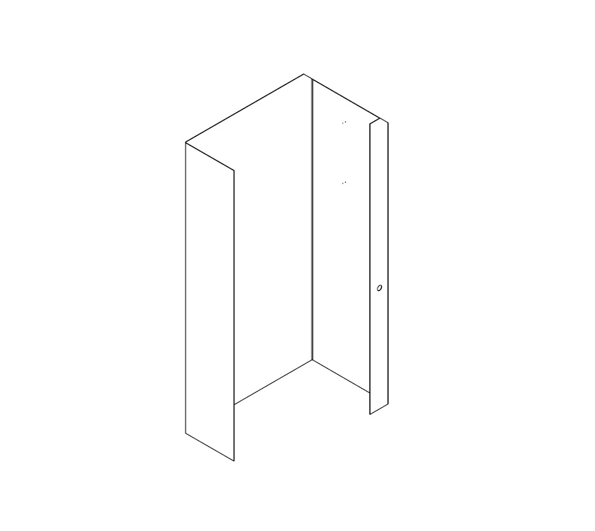 AH3 STD MID WASHROOM SHOWER WALL