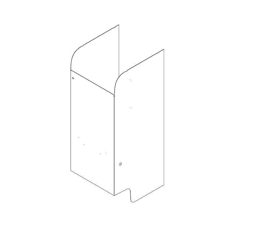 AG2 STD MID WASHROOM SHOWER WALL