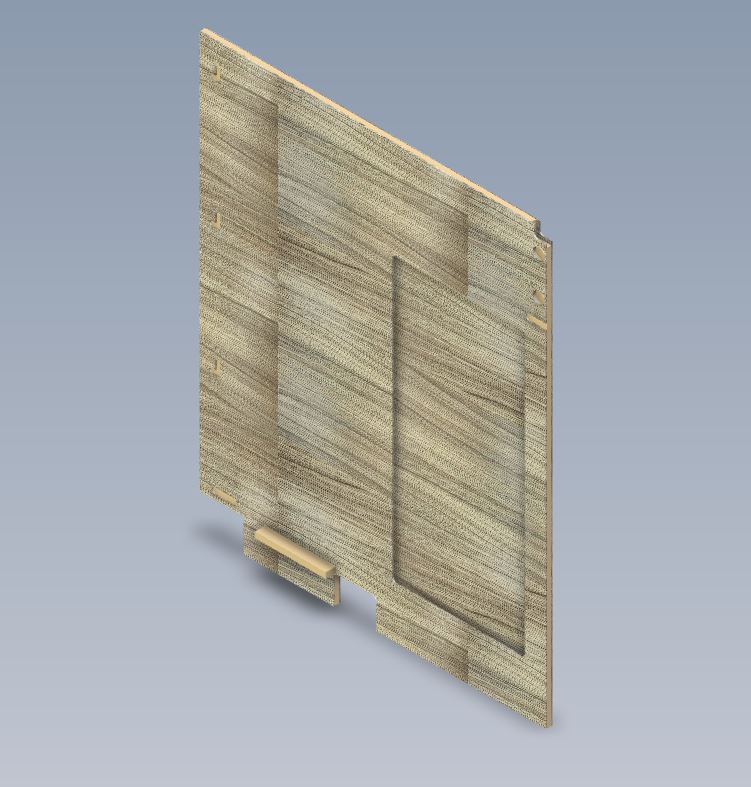 UN5 KITCHEN UNIT L/H PANEL