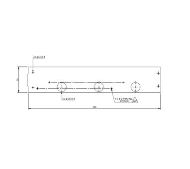 UN5 Front N/S Small Locker Hinge Rail