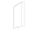 EV1 75-4DL Shower Wall R/H SIde