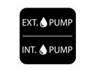 Water Pump Switch Label 40x40mm