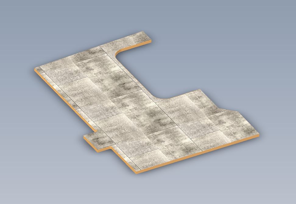 EV1 Adamo 75-4I FALSE FLOOR TOP FRONT