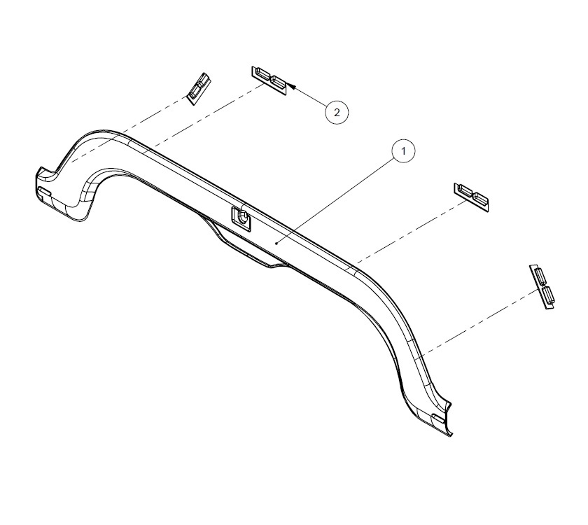 STD O/S Caravan Twin Axle Wheel Spat