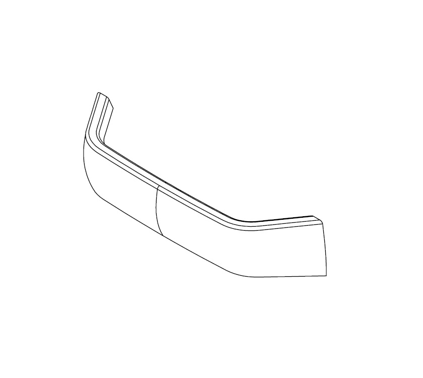 Vacuum Formed Shower Shelf Top Moulding