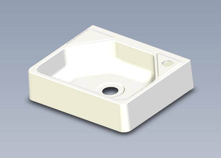 Belfast Style Washroom Sink Basin - Injection Moulded 361x301x90mm