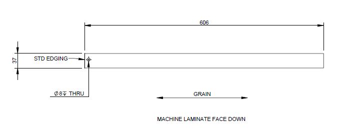 Read more about AG2 STD MID WASHROOM TC SLIDING DOOR SPACER/FOOTER 37mm REVISION A01 - TO SUIT 19mm SLIDING DOOR product image
