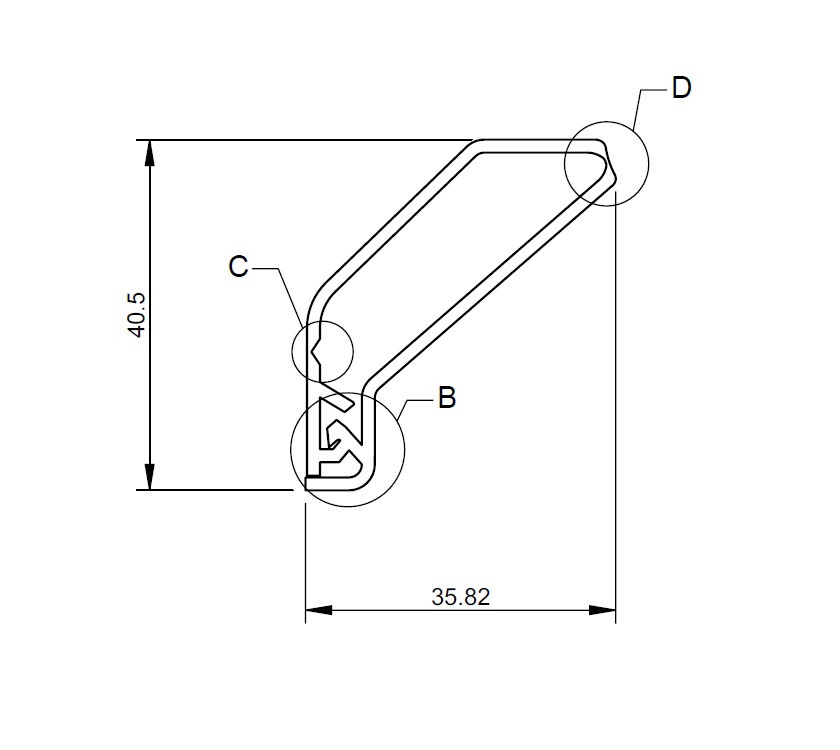 Read more about STD PRIVACY EXTRUSION 1900mm WALNUT product image