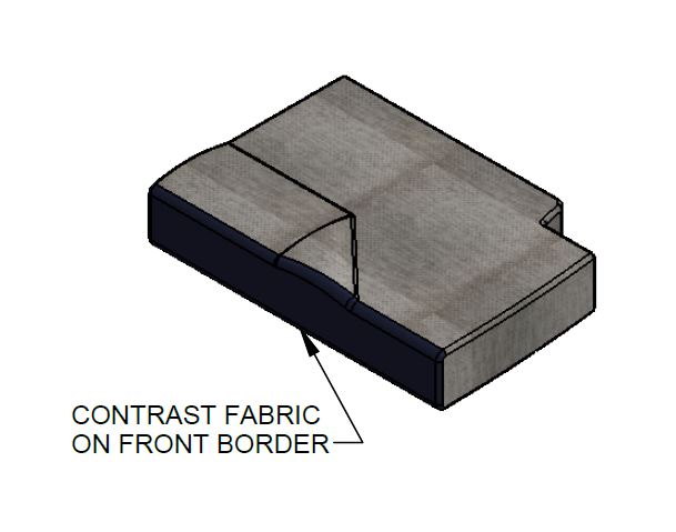 Read more about ER1 Endeavour B62 Corner O/S Seat Base Cushion 860x580x150mm - Apollo product image