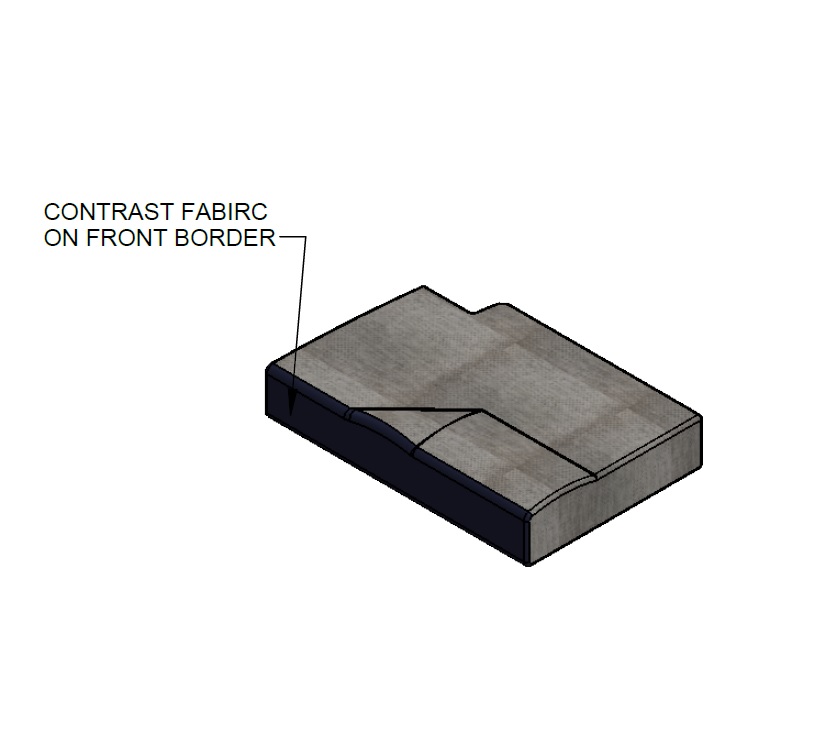 Read more about ER1 Endeavour B62 Corner N/S Seat Base Cushion 860x580x150mm - Apollo product image
