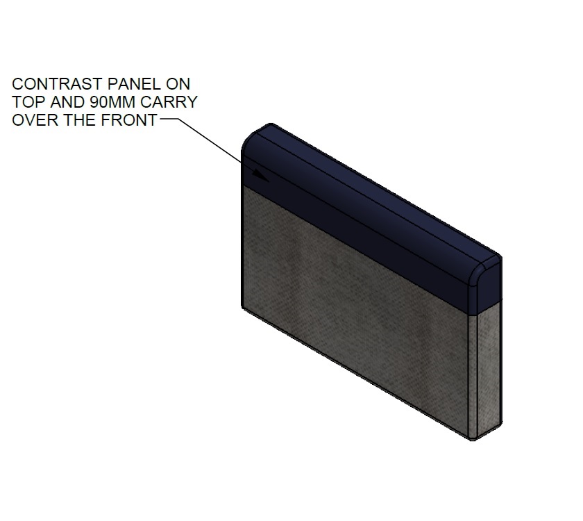 Read more about ER1 Endeavour B62 Centre U-Shape Backrest Cushion 550x350x75mm - Apollo product image